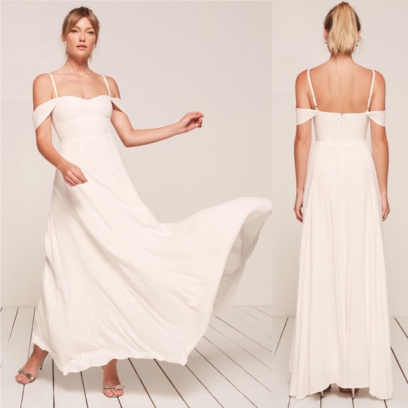 SALE Reformation Poppy Maxi Dress in Ivory NEW